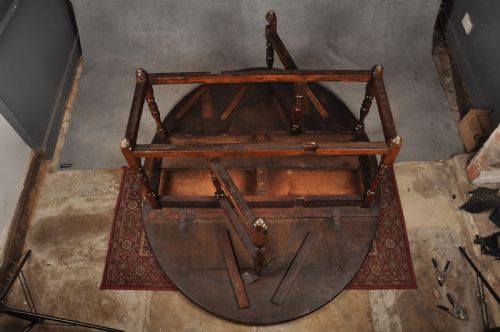 LARGE 17TH CENTURY OAK GATELEG TABLE - ADDITIONAL PHOTO 7