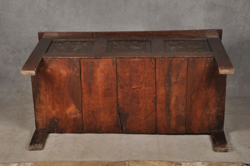 17TH CENTURY OAK COFFER - ADDITIONAL PHOTO 12
