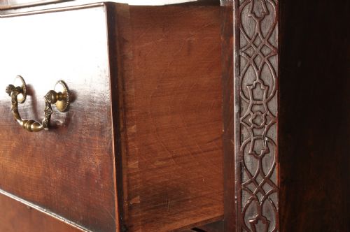 18TH CENTURY MAHOGANY SECRETAIRE TALLBOY - ADDITIONAL PHOTO 4
