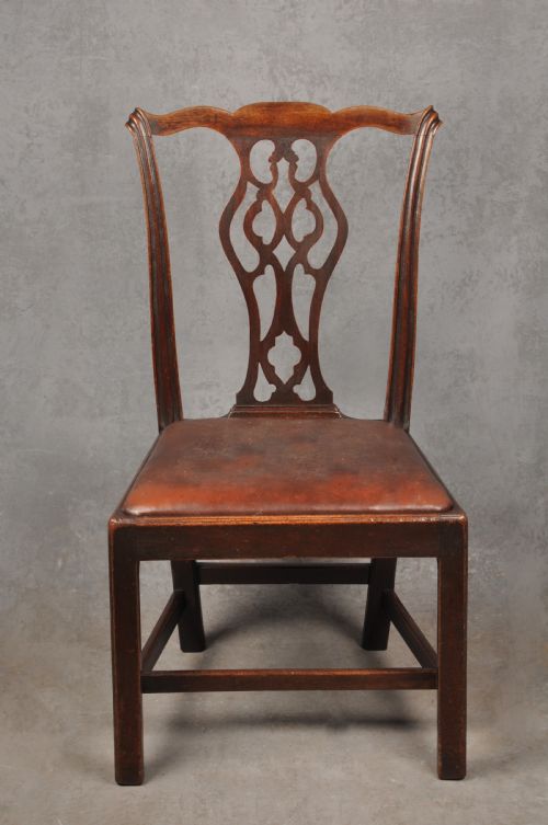 SET OF SIX 18TH CENTURY MAHOGANY CHIPPENDALE CHAIRS - ADDITIONAL PHOTO 2