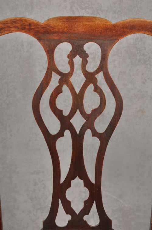 SET OF SIX 18TH CENTURY MAHOGANY CHIPPENDALE CHAIRS - ADDITIONAL PHOTO 5
