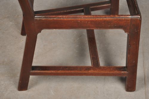 FOUR FINE 18TH CENTURY MAHOGANY LADDERBACK CHAIRS - ADDITIONAL PHOTO 16