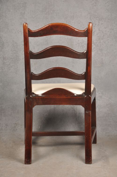 FOUR FINE 18TH CENTURY MAHOGANY LADDERBACK CHAIRS - ADDITIONAL PHOTO 18
