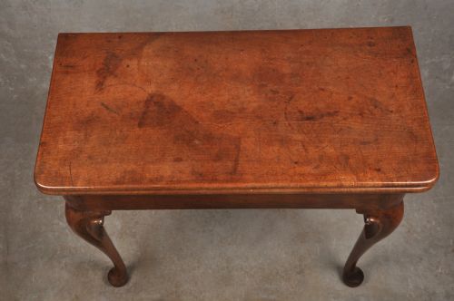 FINE 18TH CENTURY MAHOGANY CONCERTINA ACTION TEA TABLE - ADDITIONAL PHOTO 10