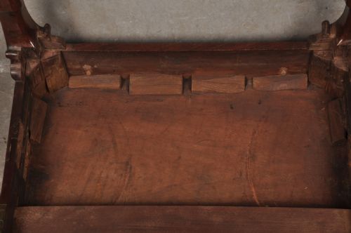 FINE 18TH CENTURY MAHOGANY CONCERTINA ACTION TEA TABLE - ADDITIONAL PHOTO 12