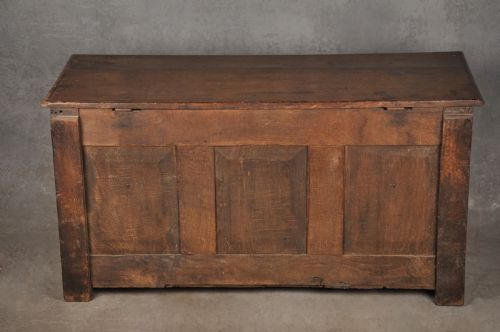 17TH CENTURY CARVED OAK COFFER - ADDITIONAL PHOTO 10
