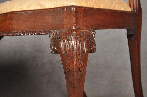 A FINE PAIR OF GEORGE II MAHOGANY SIDE CHAIRS - ADDITIONAL PHOTO 7