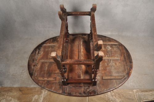 RARE 17TH CENTURY YEW WOOD GATELEG TABLE - ADDITIONAL PHOTO 14