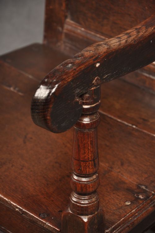 17TH CENTURY OAK WAINSCOT CHAIR - ADDITIONAL PHOTO 5