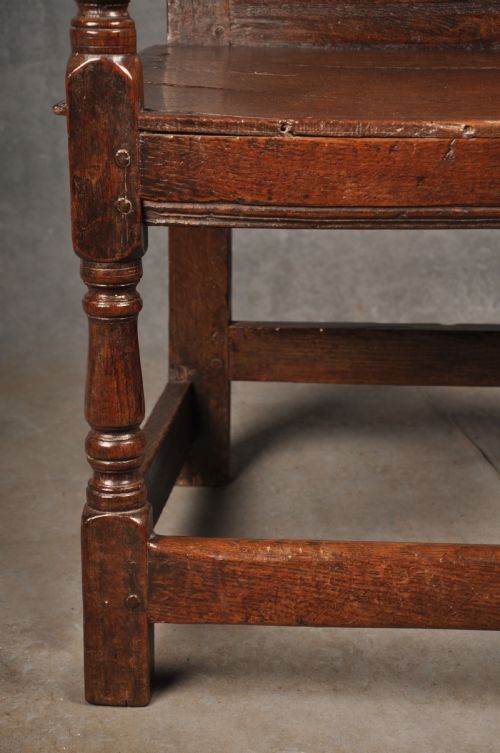 17TH CENTURY OAK WAINSCOT CHAIR - ADDITIONAL PHOTO 10