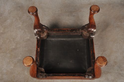 RARE 18TH CENTURY ELM FOOTSTOOL - ADDITIONAL PHOTO 5