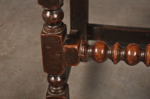 A RARE PAIR OF 17TH CENTURY OAK LANCASHIRE CHAIRS - ADDITIONAL PHOTO 5