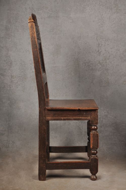 A RARE PAIR OF 17TH CENTURY OAK LANCASHIRE CHAIRS - ADDITIONAL PHOTO 9