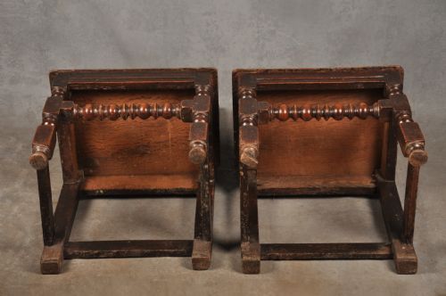A RARE PAIR OF 17TH CENTURY OAK LANCASHIRE CHAIRS - ADDITIONAL PHOTO 11