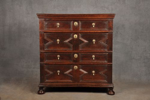 CHARLES II OAK CHEST OF DRAWERS - ADDITIONAL PHOTO 11
