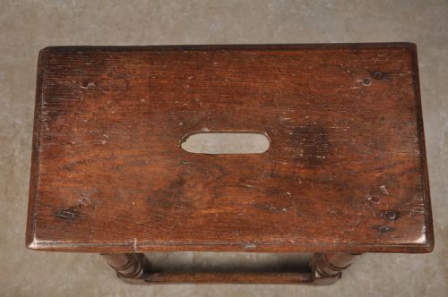 17TH CENTURY OAK JOINT STOOL - ADDITIONAL PHOTO 2
