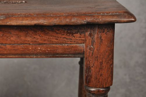 17TH CENTURY OAK JOINT STOOL - ADDITIONAL PHOTO 4