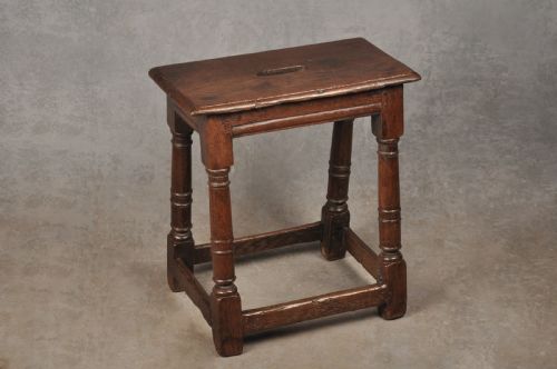 17TH CENTURY OAK JOINT STOOL - ADDITIONAL PHOTO 9