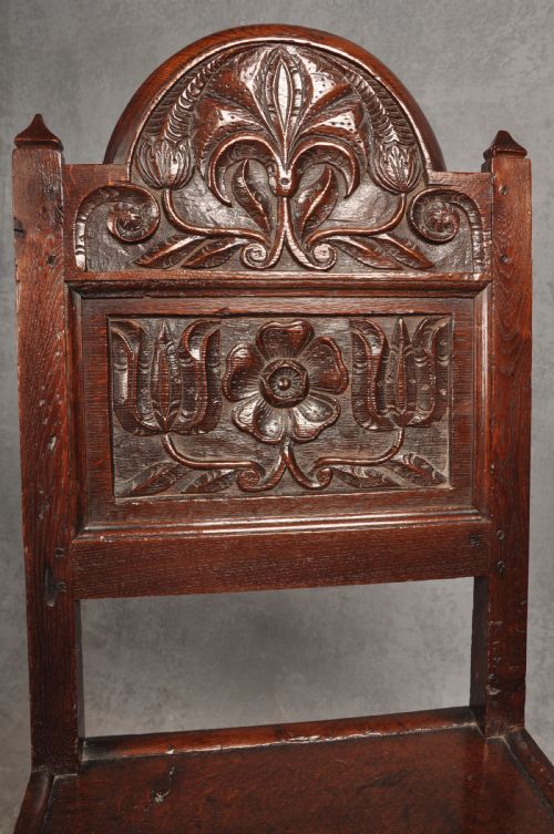 17TH CENTURY LANCASHIRE CHAIR - ADDITIONAL PHOTO 3