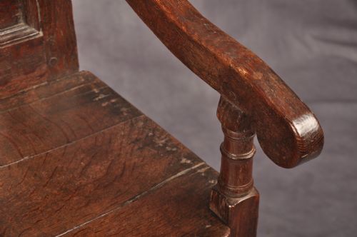 17TH CENTURY OAK WAINSCOT CHAIR - ADDITIONAL PHOTO 6