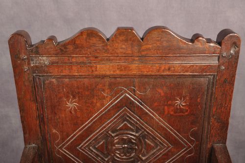 17TH CENTURY OAK WAINSCOT CHAIR - ADDITIONAL PHOTO 11