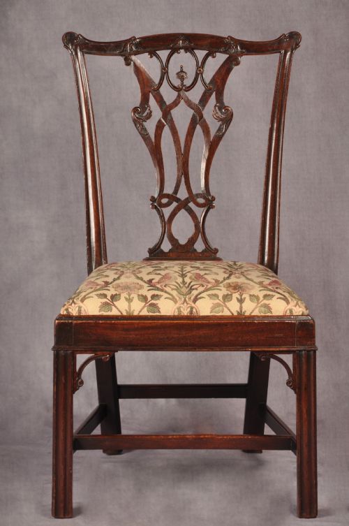 FINE PAIR OF 18TH CENTURY MAHOGANY CHIPPENDALE CHAIRS - ADDITIONAL PHOTO 9
