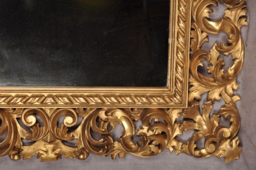 FINE 19TH CENTURY FLORENTINE GILTWOOD MIRROR - ADDITIONAL PHOTO 2