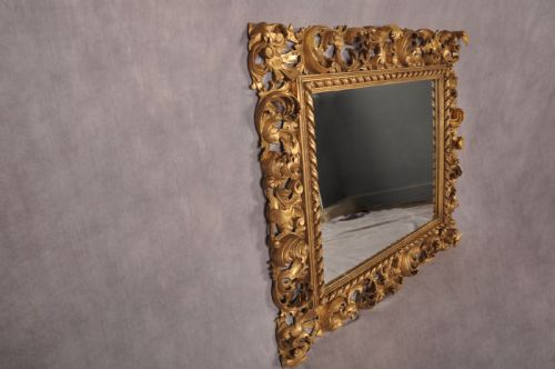 FINE 19TH CENTURY FLORENTINE GILTWOOD MIRROR - ADDITIONAL PHOTO 6