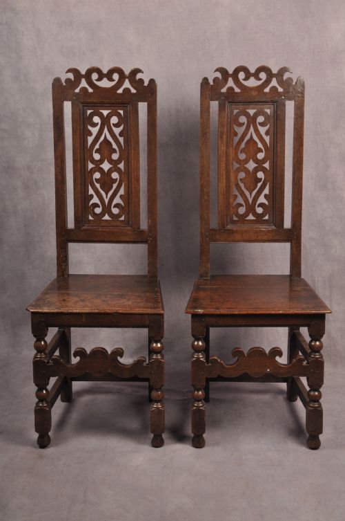 SET OF FOUR 17TH CENTURY OAK CHAIRS - ADDITIONAL PHOTO 1