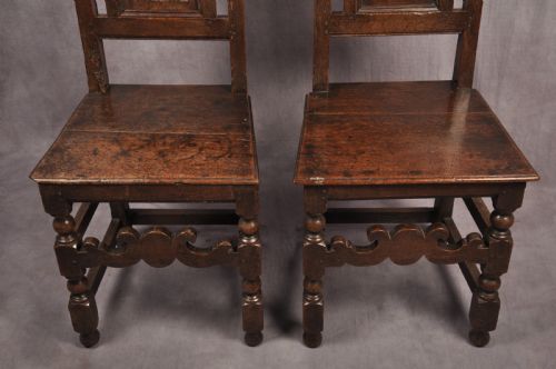 SET OF FOUR 17TH CENTURY OAK CHAIRS - ADDITIONAL PHOTO 2