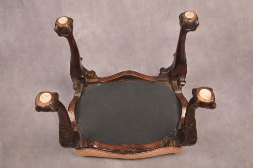 FINE 19TH CENTURY WALNUT STOOL - ADDITIONAL PHOTO 8
