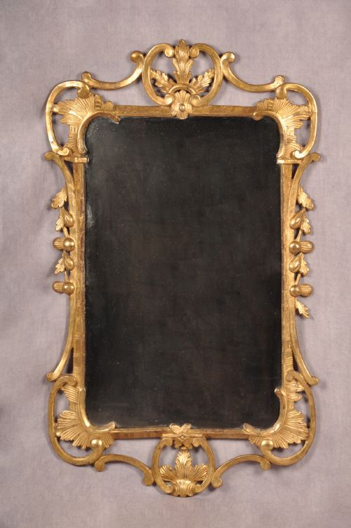 18th century giltwood mirror - CATEGORY: ANTIQUE MIRRORS - DATED 18TH CENTURY
