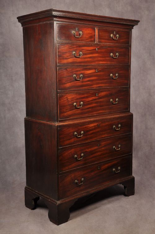 18TH CENTURY MAHOGANY TALLBOY - ADDITIONAL PHOTO 6