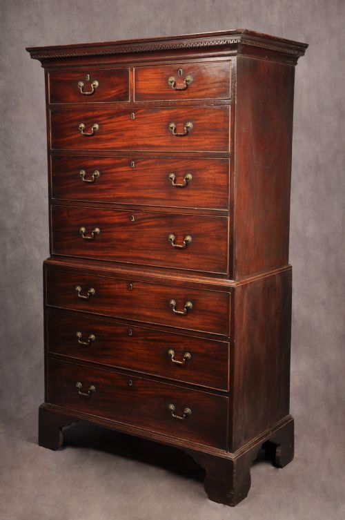 18TH CENTURY MAHOGANY TALLBOY - ADDITIONAL PHOTO 7