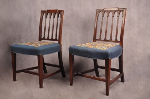 FINE PAIR OF SHERATON CHAIRS - ADDITIONAL PHOTO 1
