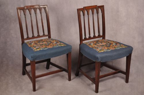 FINE PAIR OF SHERATON CHAIRS - ADDITIONAL PHOTO 2