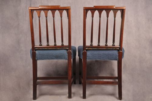 FINE PAIR OF SHERATON CHAIRS - ADDITIONAL PHOTO 9