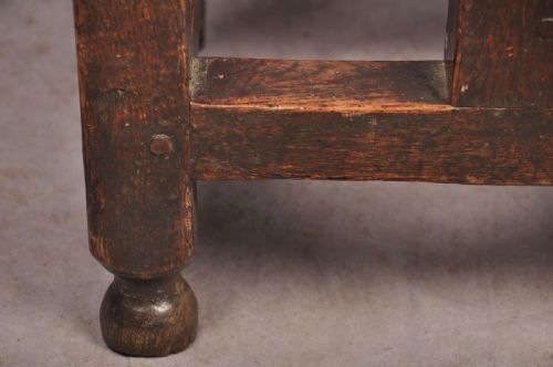 RARE 17TH CENTURY GATELEG SIDE TABLE - ADDITIONAL PHOTO 7