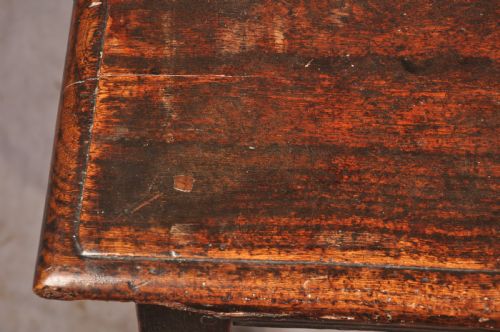 17TH CENTURY OAK ELM JOINT STOOL - ADDITIONAL PHOTO 3