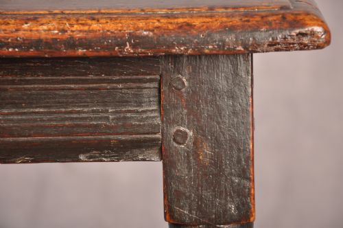 17TH CENTURY OAK ELM JOINT STOOL - ADDITIONAL PHOTO 4
