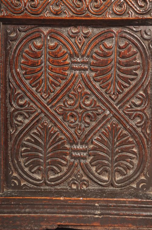 17TH CENTURY LAKELAND OAK COFFER - ADDITIONAL PHOTO 1