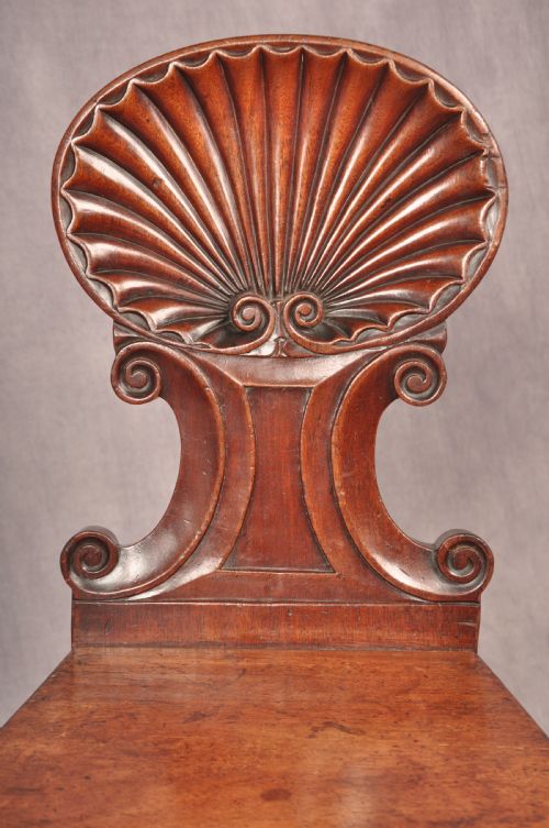 FINE PAIR OF REGENCY HALL CHAIRS - ADDITIONAL PHOTO 1