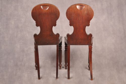 FINE PAIR OF REGENCY HALL CHAIRS - ADDITIONAL PHOTO 7