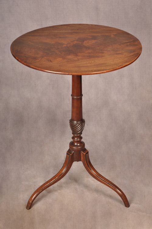 late 18th century mahogany tripod table - CATEGORY: ANTIQUE TABLES - DATED 18TH CENTURY