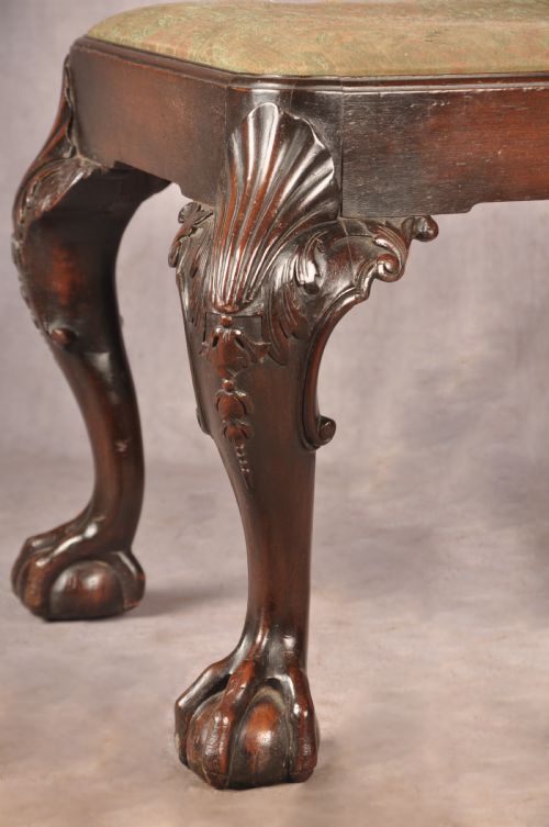 19TH CENTURY MAHOGANY STOOL - ADDITIONAL PHOTO 1
