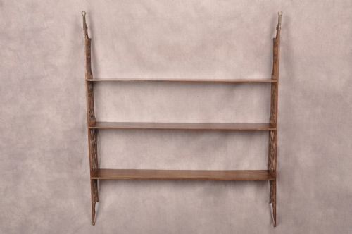 18TH CENTURY PADOUK WOOD CHIPPENDALE HANGING SHELVES - ADDITIONAL PHOTO 12