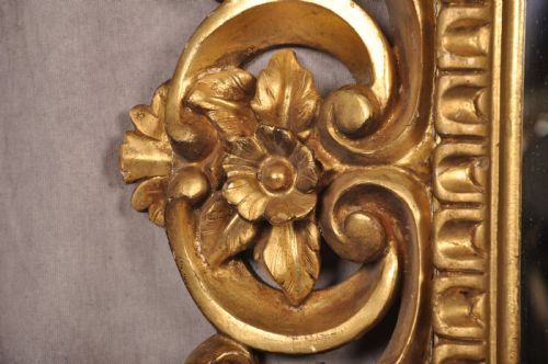 LARGE LATE 18TH CENTURY FLORENTINE MIRROR - ADDITIONAL PHOTO 3