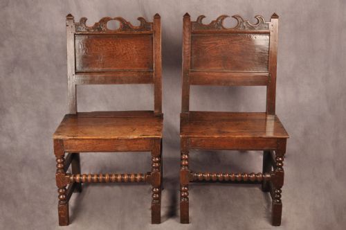 PAIR OF 17TH CENTURY LANCASHIRE CHAIRS - ADDITIONAL PHOTO 1