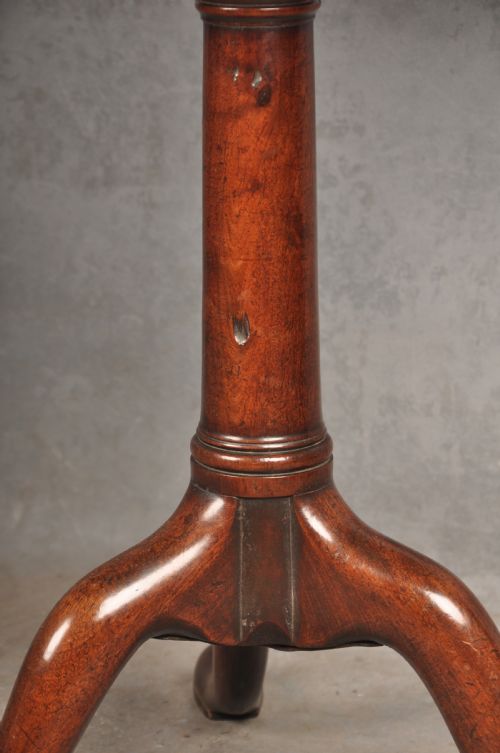 MID 18TH CENTURY MAHOGANY TRIPOD TABLE - ADDITIONAL PHOTO 4