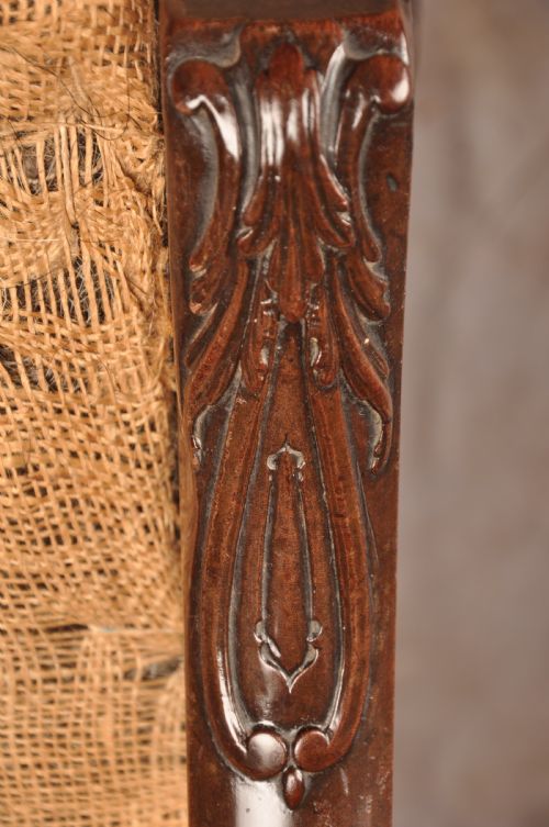 FINE 18TH CENTURY CHIPPENDALE MAHOGANY GAINSBOROUGH ARMCHAIR - ADDITIONAL PHOTO 7